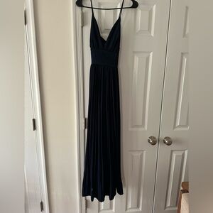 LULUS spaghetti strap gown